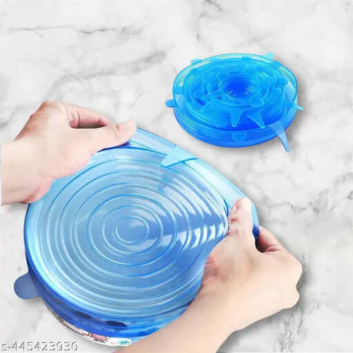 Reusable Silicone Stretch Lids for Bowls Pack of 6