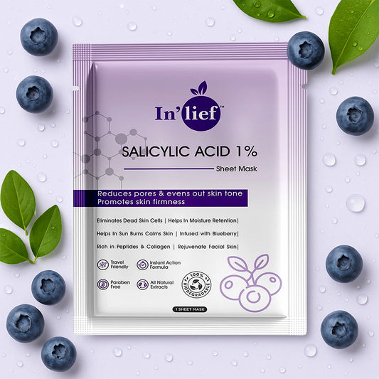 Inlief Salicylic Acid 1 Clarifying Pore-refining Facial Sheet Mask (1 Pc)