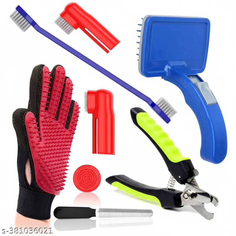 Pet Grooming Kit Set of 7 – Complete Dog & Cat Grooming Tools – SkultLife