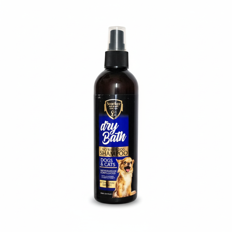 Dry Bath Shampoo for Pets 250ml – Waterless No-Rinse Formula – SkultLife