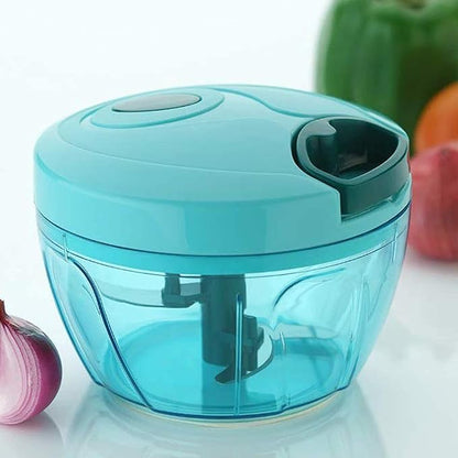 manual thread vegetable chopper with container 3 blades