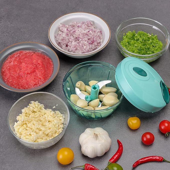 thread vegetable chopper with container