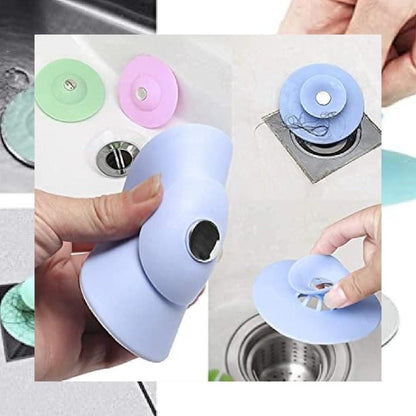 Silicone Kitchen Sink Strainer (Random Color) (Pack of 3)