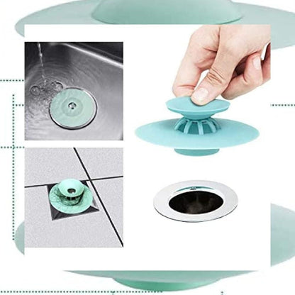 Silicone Kitchen Sink Strainer (Random Color) (Pack of 3)