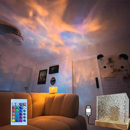 aurora glow LED night lamp
