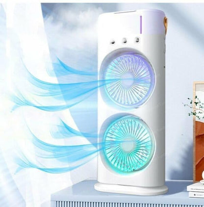 Double Ended Portable Mist Spray Fan