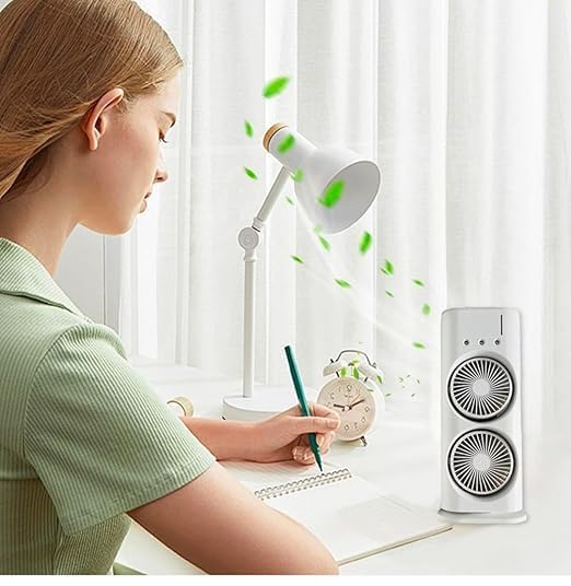 Double Ended Portable Mist Spray Fan USB Rechargeable – Portable Mist Cooling Fan