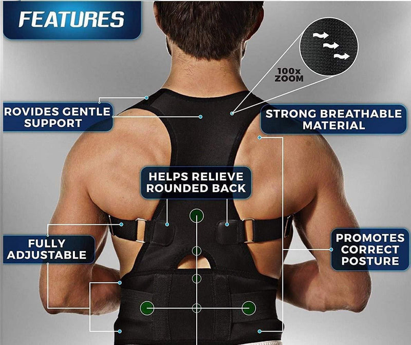 posture corrector belt for men women – Adjustable Back Support – SkultLife