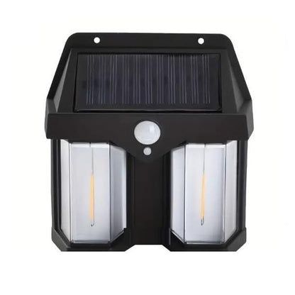 Solar wall light motion sensor available in black and white