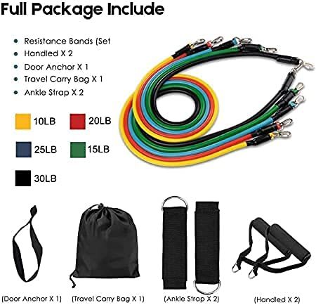 Exercise Resistance Bands Set – Full Body Workout Bands for Men Women
