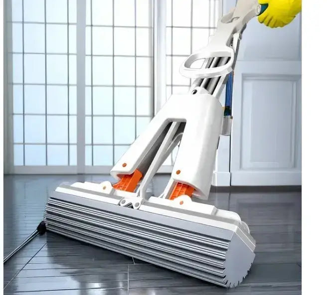 foldable Floor Cleaning  squeeze mop with wringer - Multi-purpose