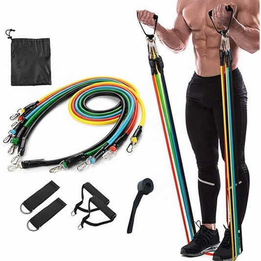 Exercise Resistance Bands Set for Men & Women – Multi-Level Home Gym Bands – SkultLife
