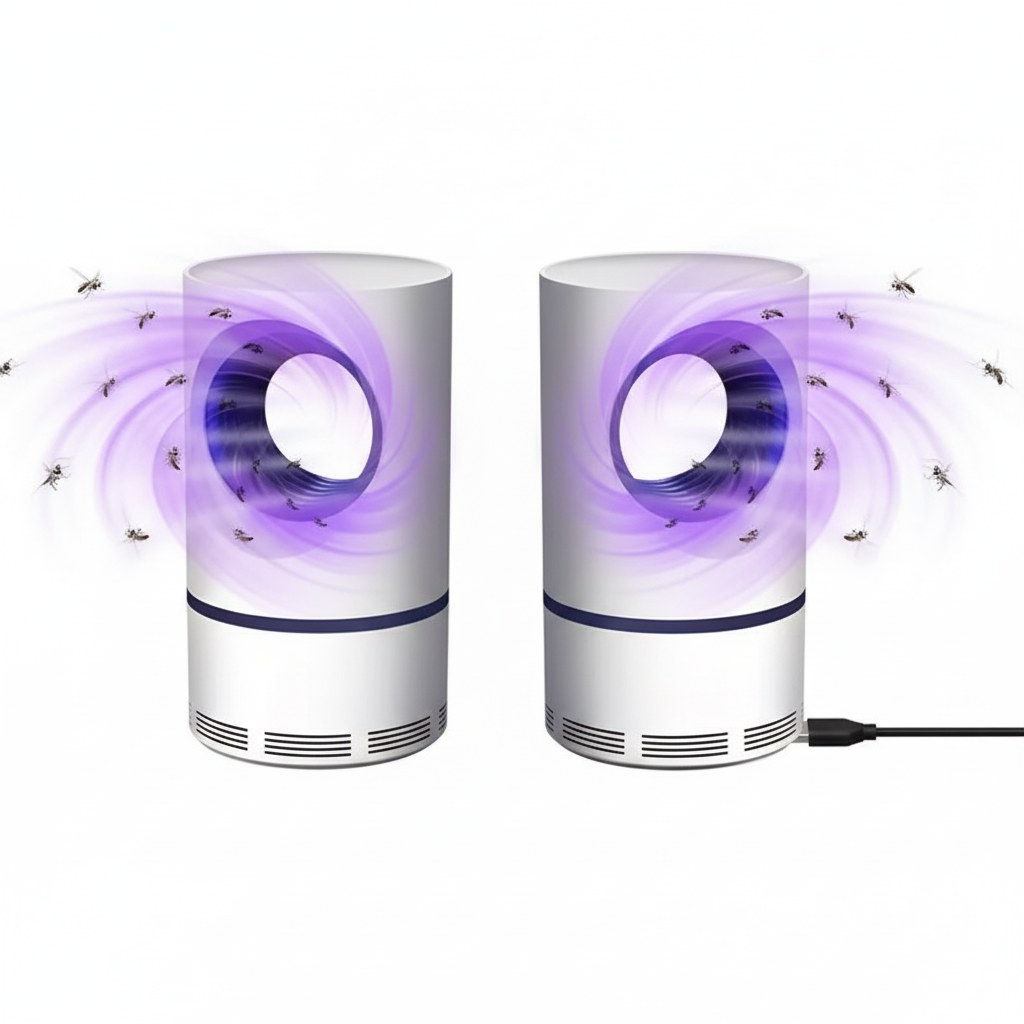 LED mosquito killer USB lamp Pack of 2 – Indoor Bug Zapper Light – SkultLife
