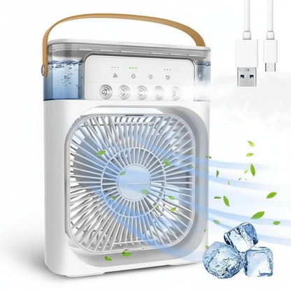 Portable Mini Cooler Fan with LED Light – Portable Mini Cooler Fan LED Light – SkultLife