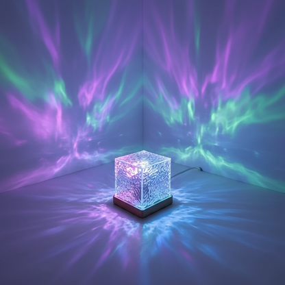 Aurora Glow LED Night Lamp – Wave Crystal Light | SkultLife