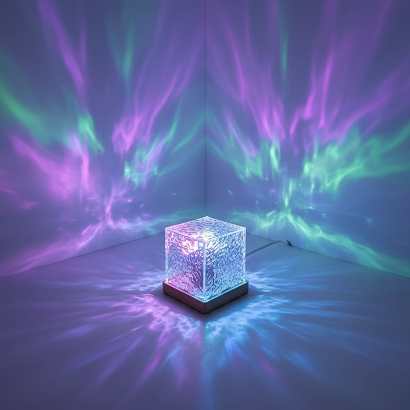 Aurora Glow LED Night Lamp – Wave Crystal Light | SkultLife