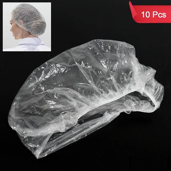 Disposable Shower Caps For Women Larger Thicker Waterproof And Individually Wrapped Plastic Elastic Hair Bath Caps For Hotel And Spa Hair Salon Home Use Portable Travel (1pc  10 Pc)