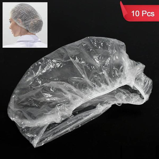 Disposable Shower Caps For Women Larger Thicker Waterproof And Individually Wrapped Plastic Elastic Hair Bath Caps For Hotel And Spa Hair Salon Home Use Portable Travel (1pc  10 Pc)